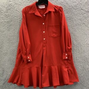 Tuckernuck Pomander Place Midi Dress Womens Small Red